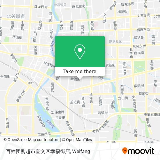 百姓团购超市奎文区幸福街店 map