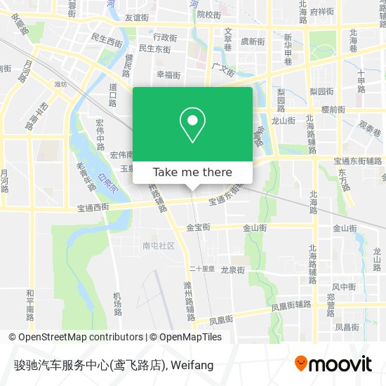 骏驰汽车服务中心(鸢飞路店) map