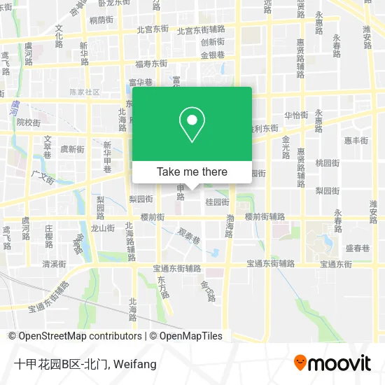十甲花园B区-北门 map