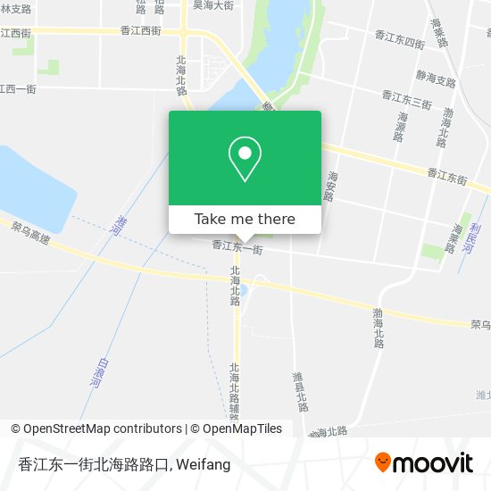 香江东一街北海路路口 map