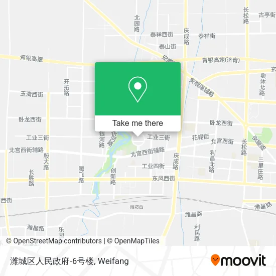 潍城区人民政府-6号楼 map