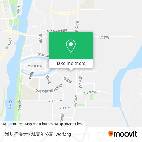 潍坊滨海大学城青年公寓 map