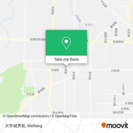 大学城男装 map