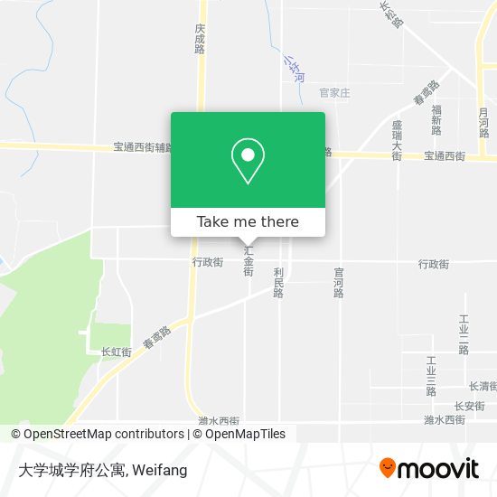 大学城学府公寓 map