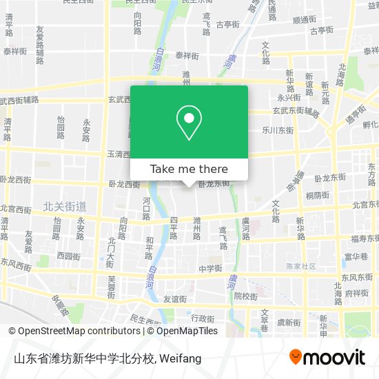 山东省潍坊新华中学北分校 map