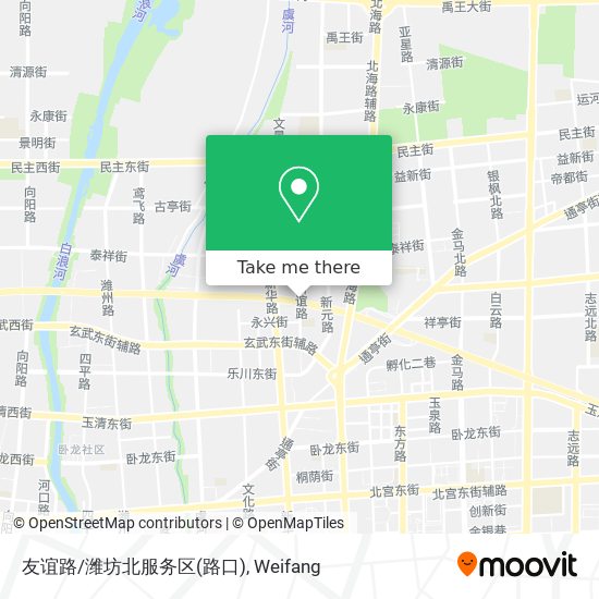 友谊路/潍坊北服务区(路口) map