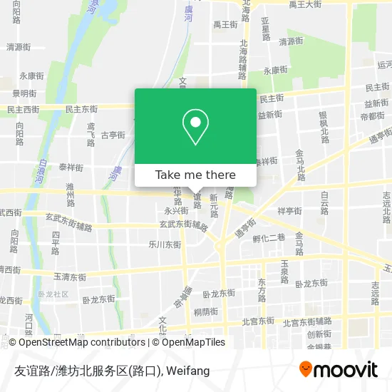 友谊路/潍坊北服务区(路口) map