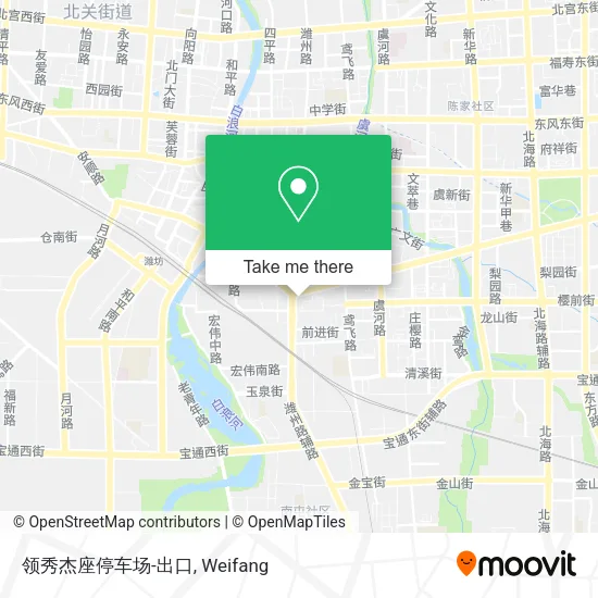 领秀杰座停车场-出口 map