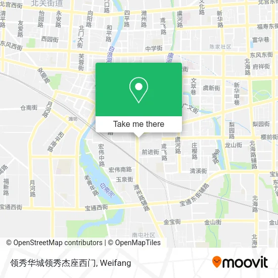 领秀华城领秀杰座西门 map