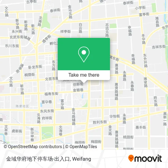 金域华府地下停车场-出入口 map