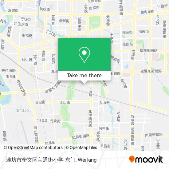 潍坊市奎文区宝通街小学-东门 map