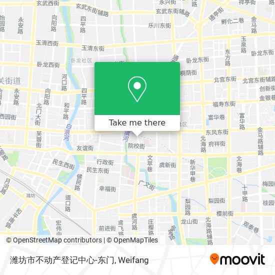 潍坊市不动产登记中心-东门 map