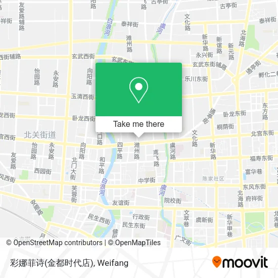 彩娜菲诗(金都时代店) map