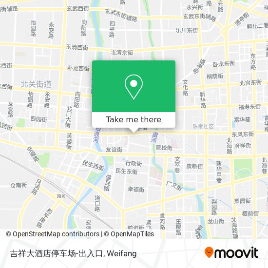 吉祥大酒店停车场-出入口 map