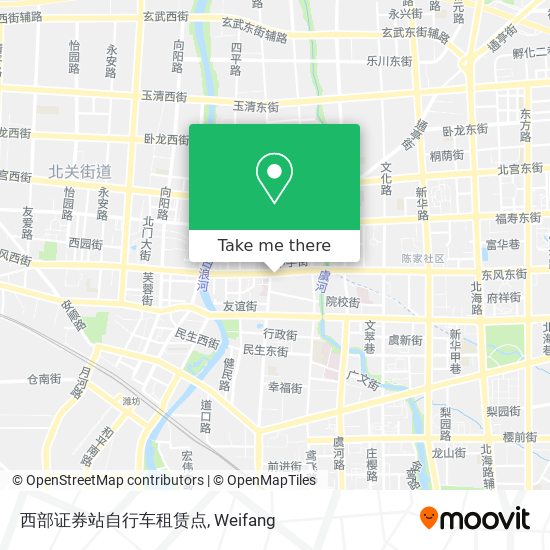 西部证券站自行车租赁点 map