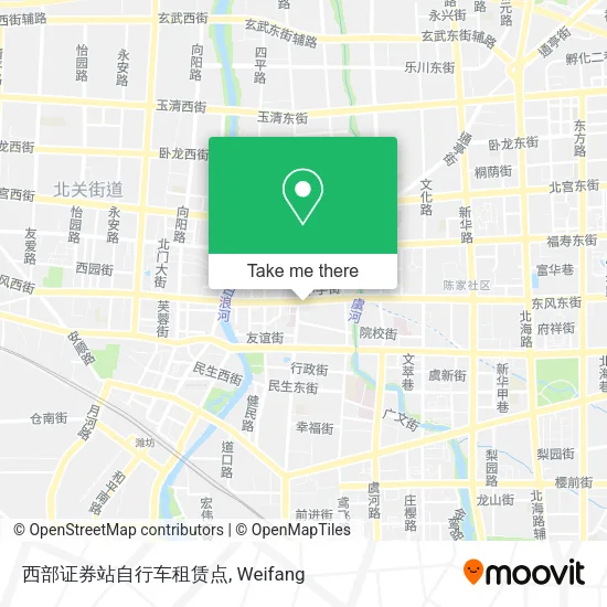 西部证券站自行车租赁点 map