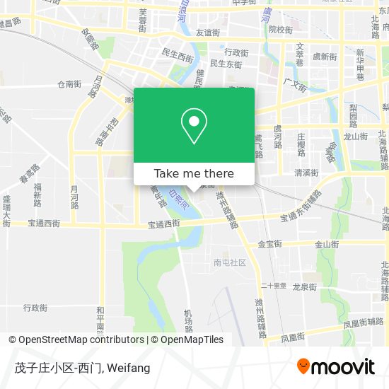 茂子庄小区-西门 map