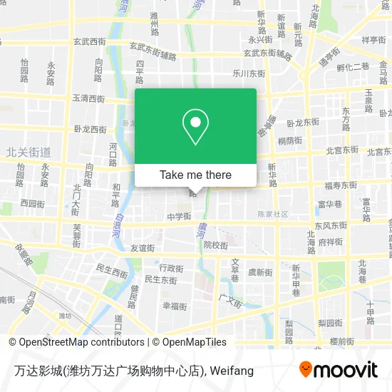 万达影城(潍坊万达广场购物中心店) map