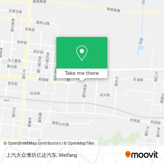 上汽大众潍坊亿达汽车 map