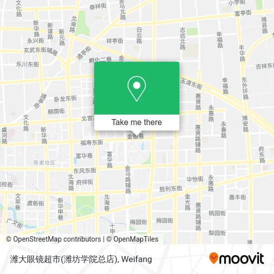 潍大眼镜超市(潍坊学院总店) map