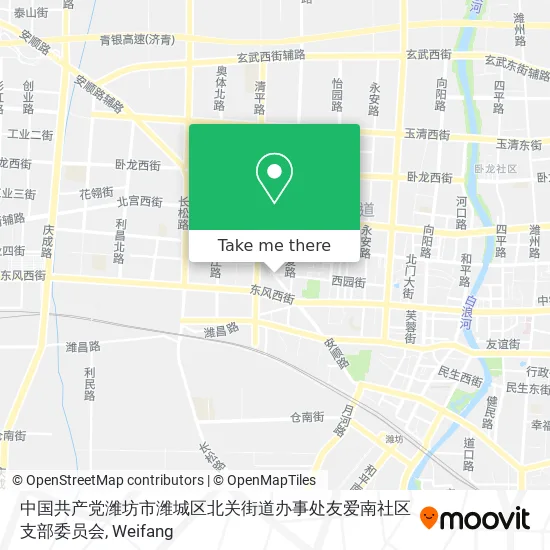 中国共产党潍坊市潍城区北关街道办事处友爱南社区支部委员会 map