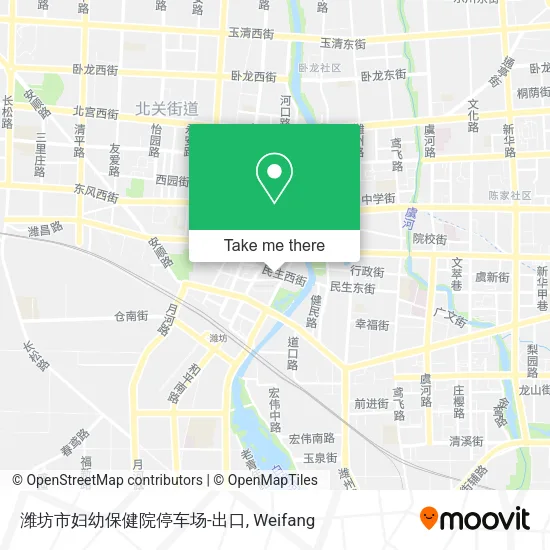 潍坊市妇幼保健院停车场-出口 map