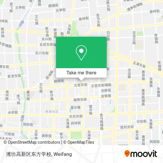 潍坊高新区东方学校 map