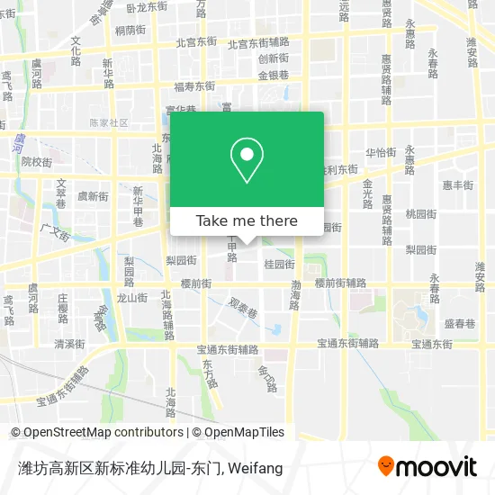 潍坊高新区新标准幼儿园-东门 map