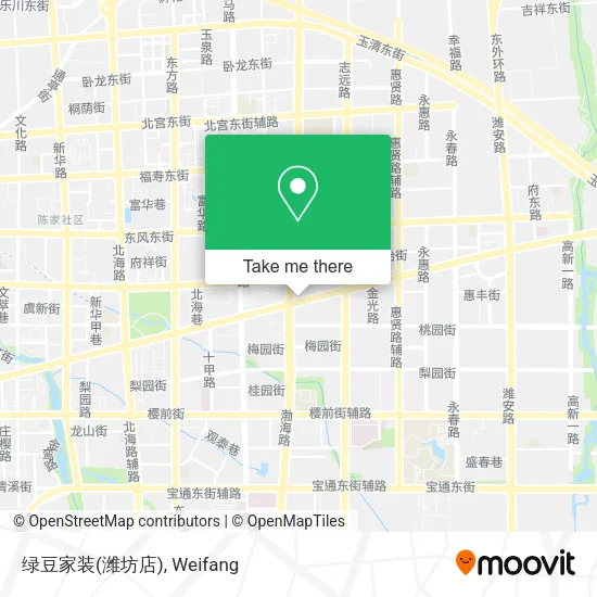 绿豆家装(潍坊店) map