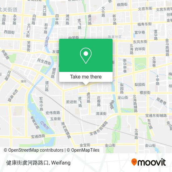健康街虞河路路口 map