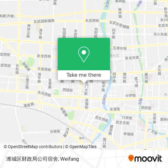 潍城区财政局公司宿舍 map