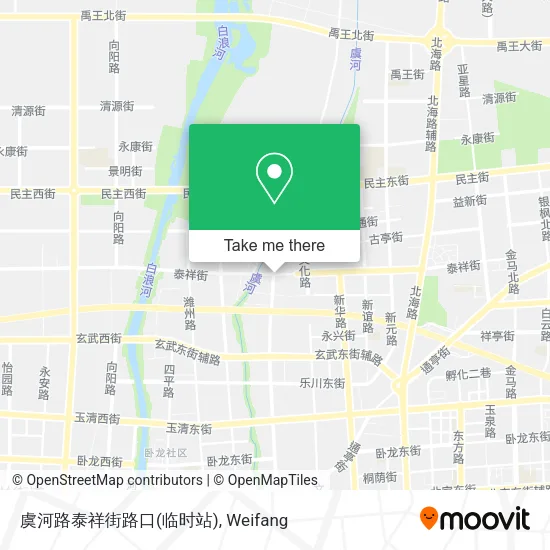 虞河路泰祥街路口(临时站) map