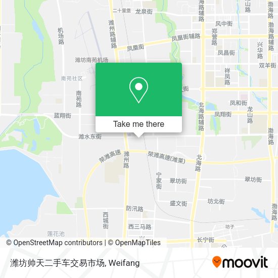 潍坊帅天二手车交易市场 map