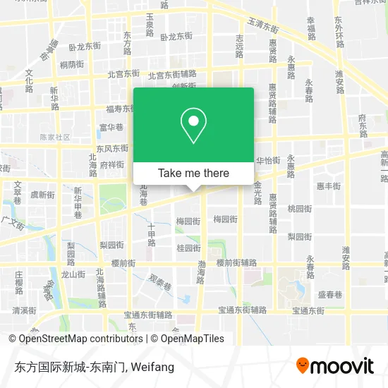 东方国际新城-东南门 map