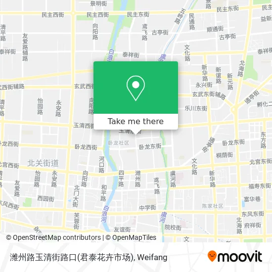 潍州路玉清街路口(君泰花卉市场) map