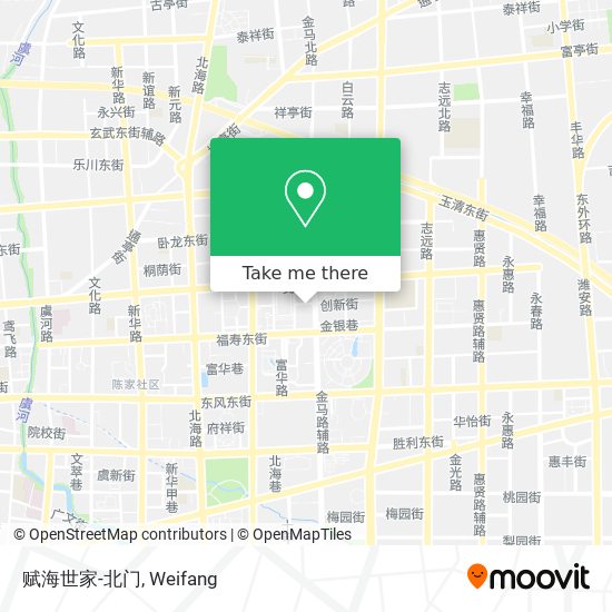 赋海世家-北门 map