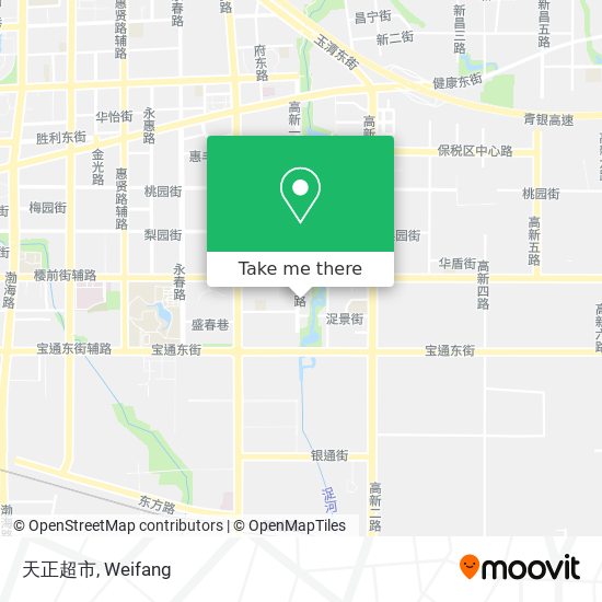 天正超市 map
