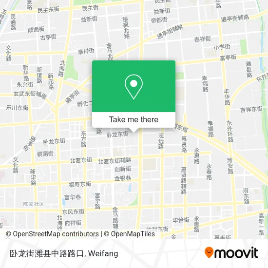 卧龙街潍县中路路口 map