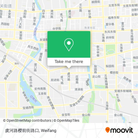 虞河路樱前街路口 map
