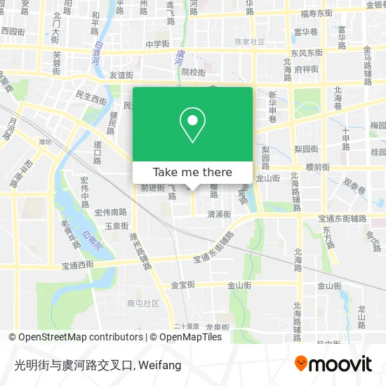 光明街与虞河路交叉口 map