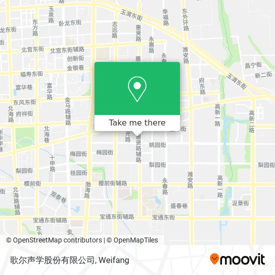 歌尔声学股份有限公司 map