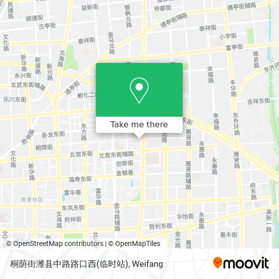 桐荫街潍县中路路口西(临时站) map
