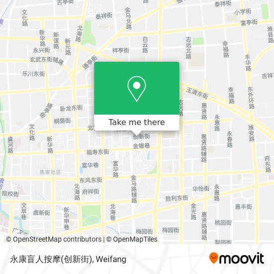 永康盲人按摩(创新街) map