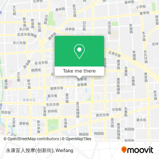 永康盲人按摩(创新街) map
