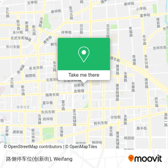路侧停车位(创新街) map