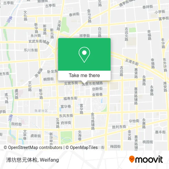 潍坊慈元体检 map