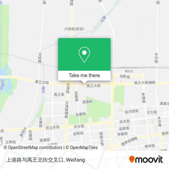 上港路与禹王北街交叉口 map