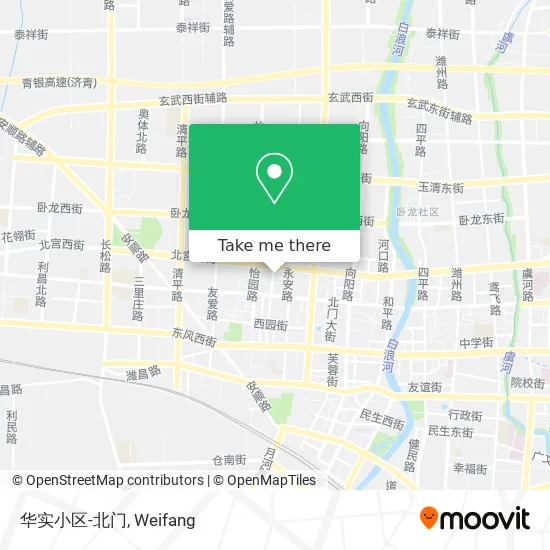 华实小区-北门 map