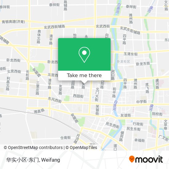 华实小区-东门 map