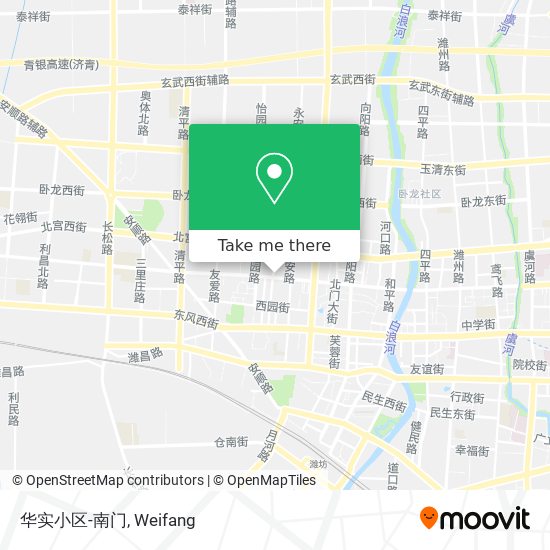 华实小区-南门 map